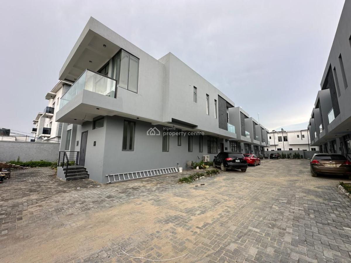 4 Bedroom Terrace Duplex with Bq, New Road, Lekki, Lagos, Terraced Duplex for Rent