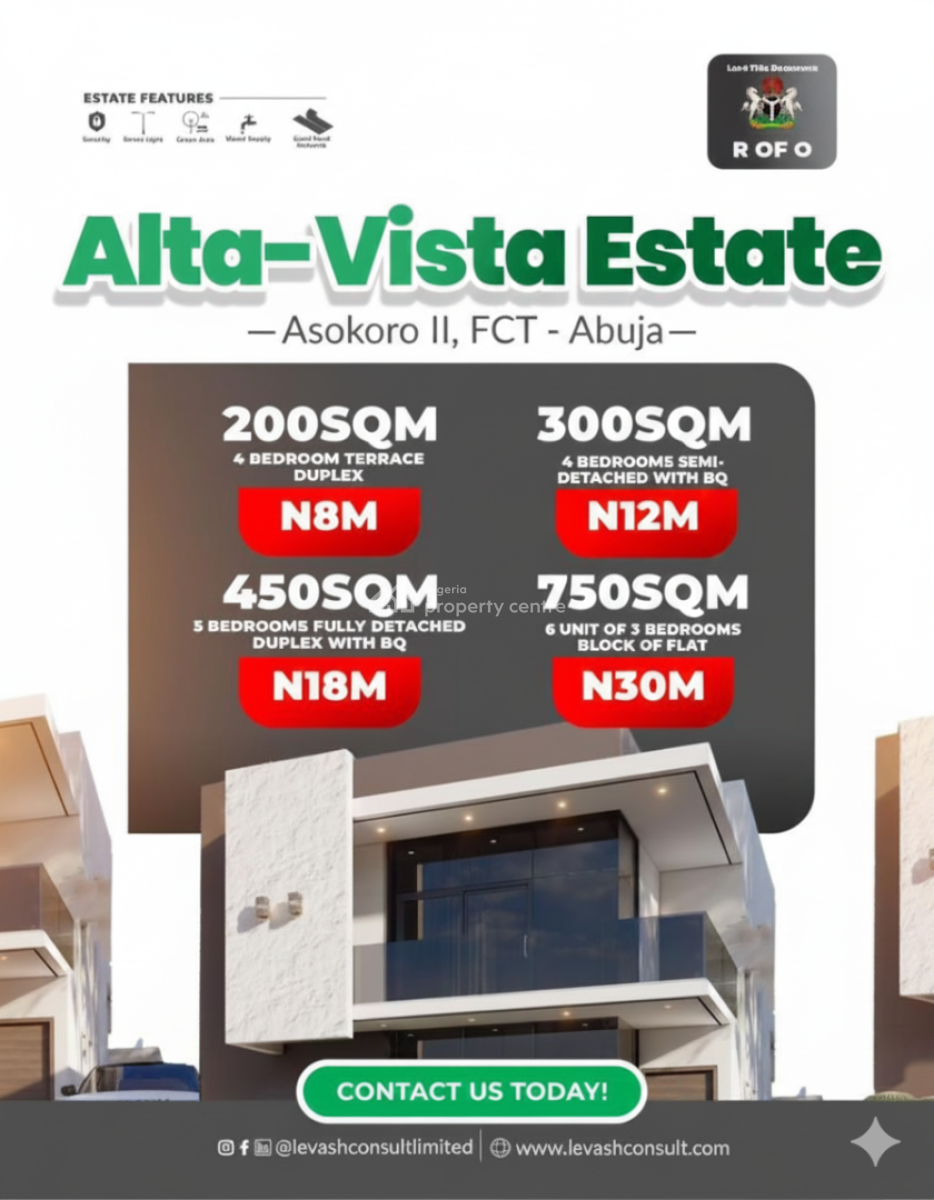 Fast Selling Estate Plots, Asokoro District, Abuja, Residential Land for Sale