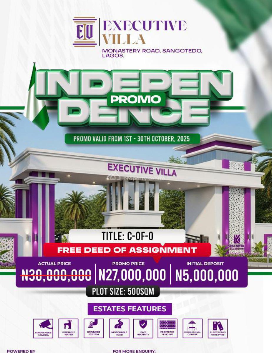 Mixed Use Land, Executive Villa Monastery Road, Sangotedo, Ajah, Lagos, Mixed-use Land for Sale