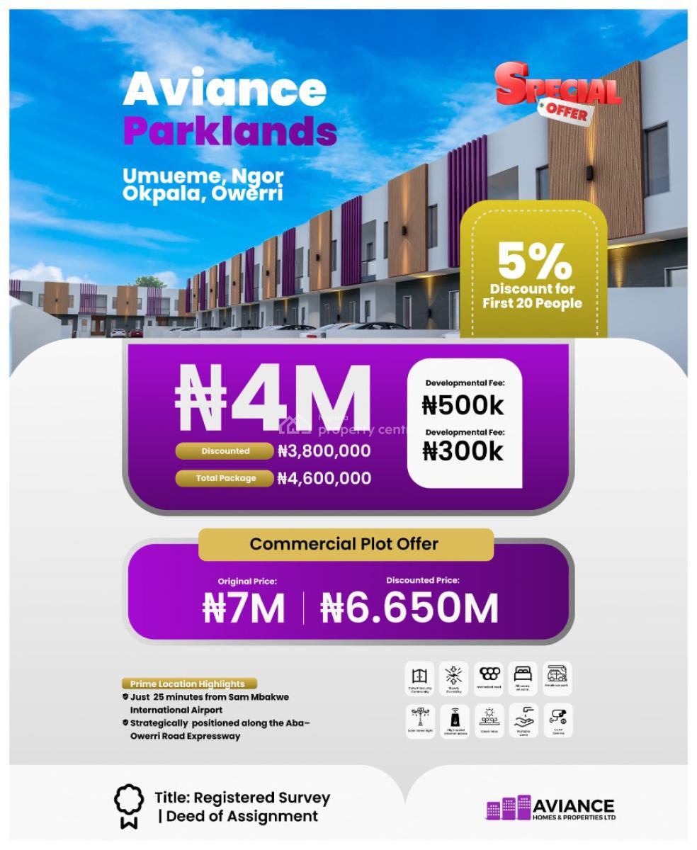 Fine Plot with Reliable Tittle, Umueme, Ngor Okpala, Imo, Mixed-use Land for Sale