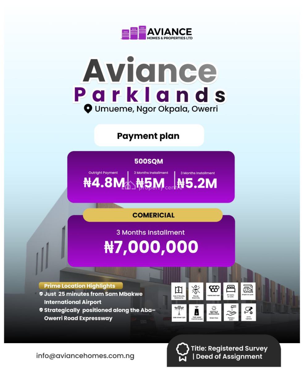 Fine Plot with Reliable Tittle, Umueme, Ngor Okpala, Imo, Mixed-use Land for Sale