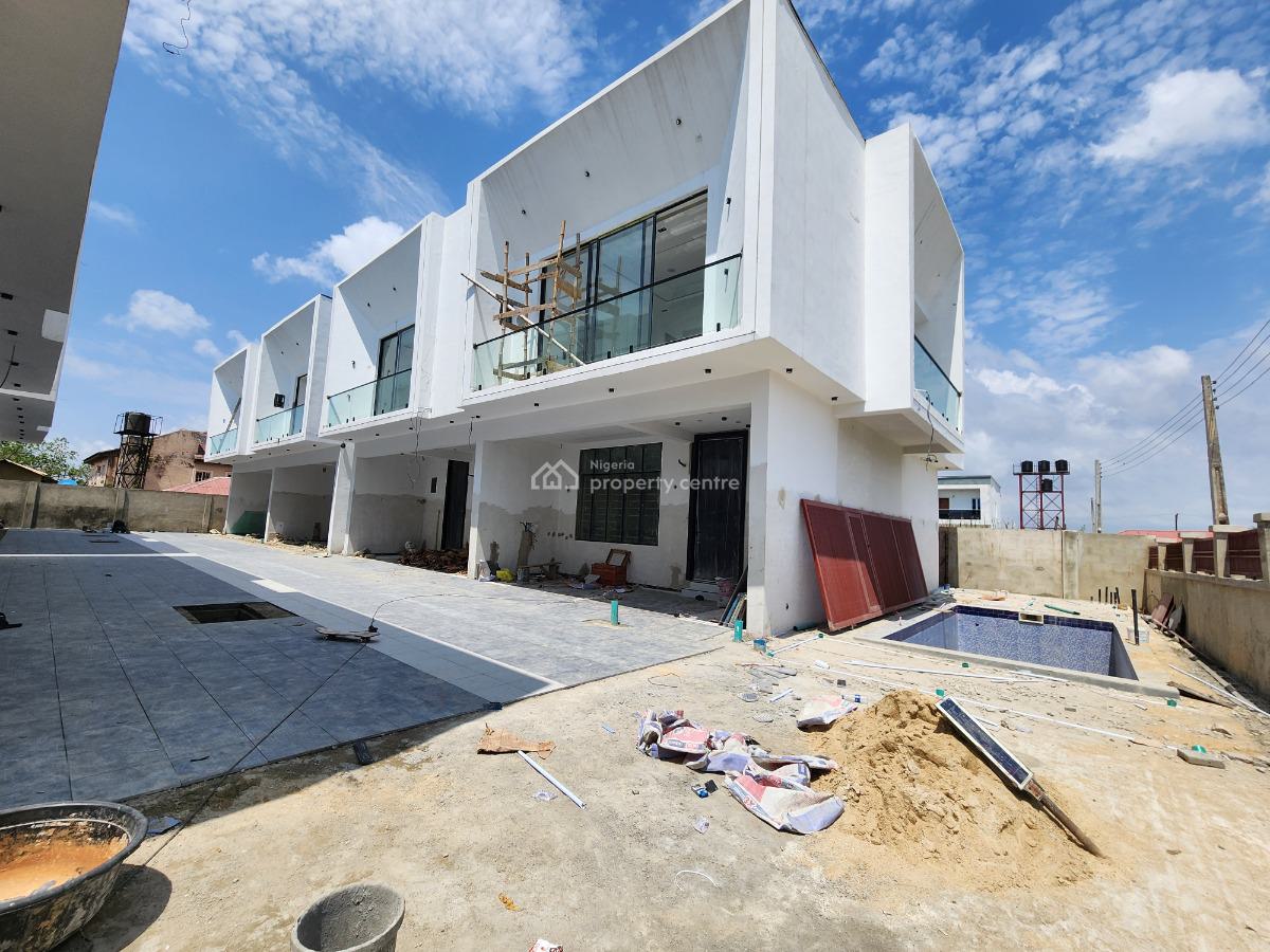 Luxury 4bedroom with a Pool and Gym House, By Ikota Gra, Lekki Phase 2, Lekki, Lagos, Terraced Duplex for Sale