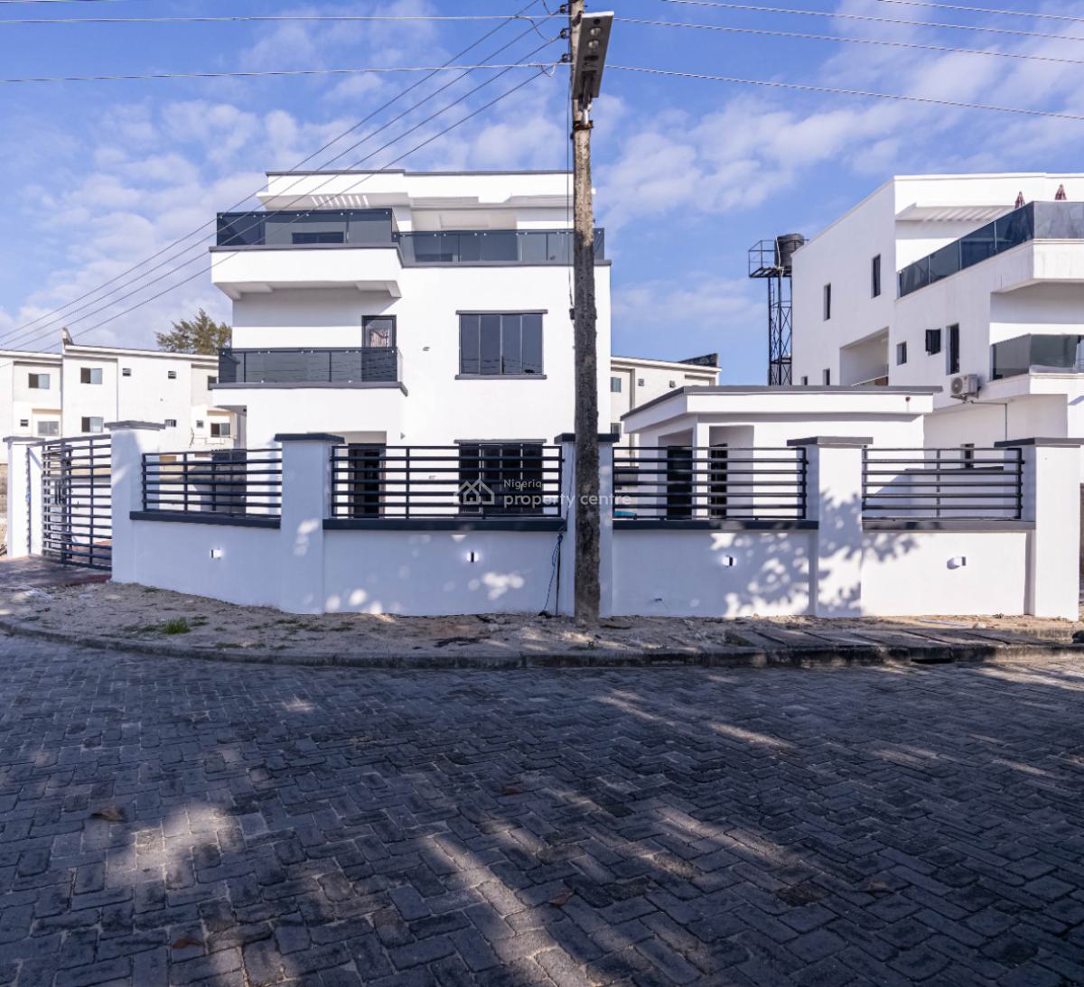 Uniquely Designed 4-bedroom Fully Detached Duplex with 1-room Boys Qt, Osapa, Lekki, Lagos, Detached Duplex for Sale