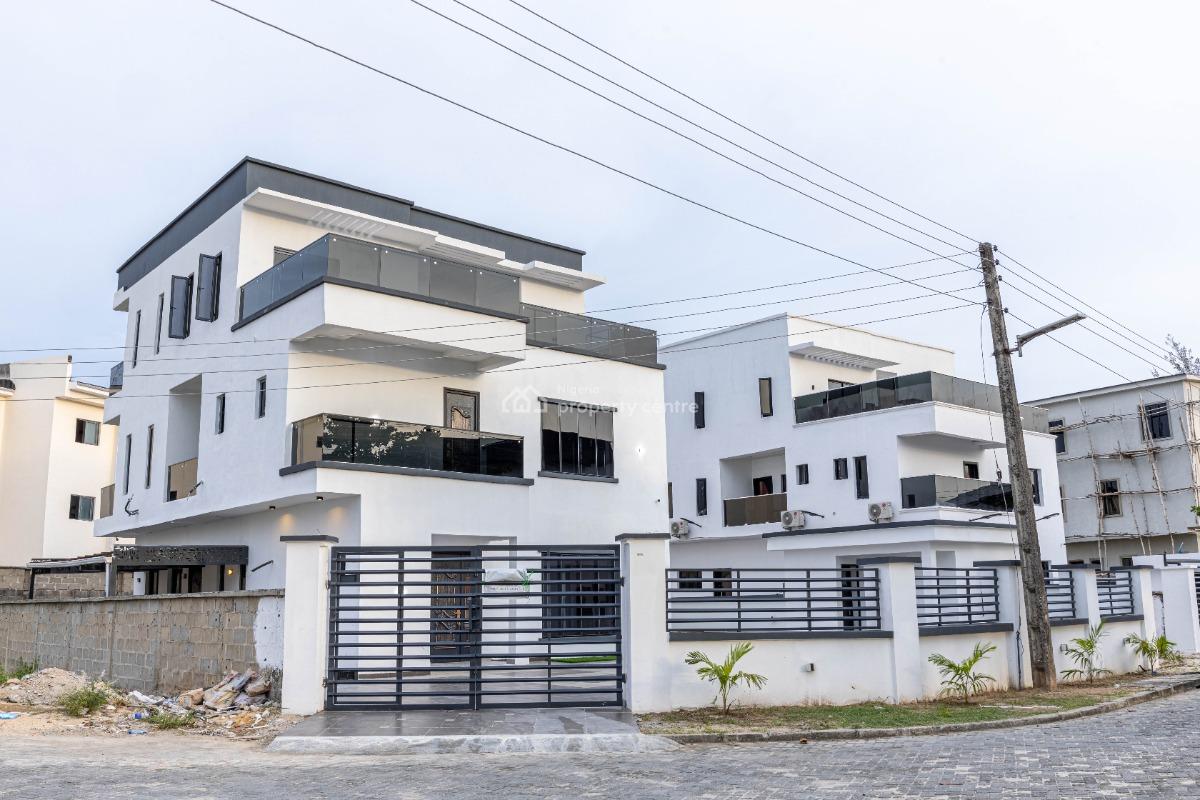 Uniquely Designed 4-bedroom Fully Detached Duplex with 1-room Bq, Osapa, Lekki, Lagos, Detached Duplex for Sale