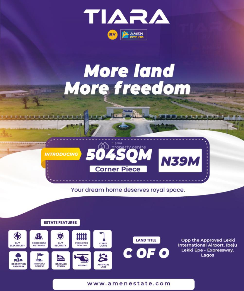 500sqm Investmentl Land, Tiara Estate, Ibeju Lekki, Lagos, Residential Land for Sale