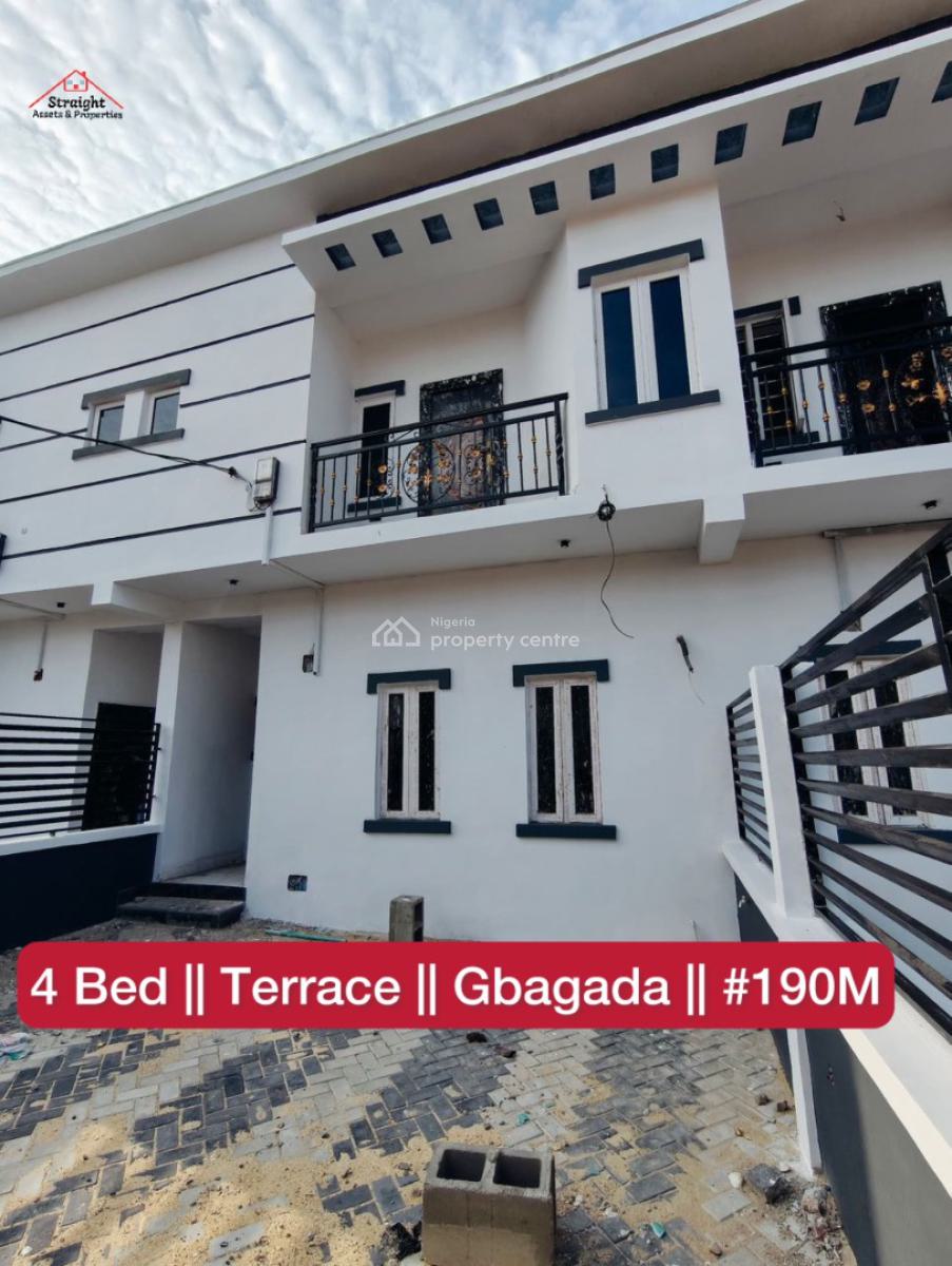 Beautiful and Adorable 4 Bedroom Terrace Duplex on Mainland, Gbagada, Lagos, Gbagada, Lagos, Terraced Duplex for Sale