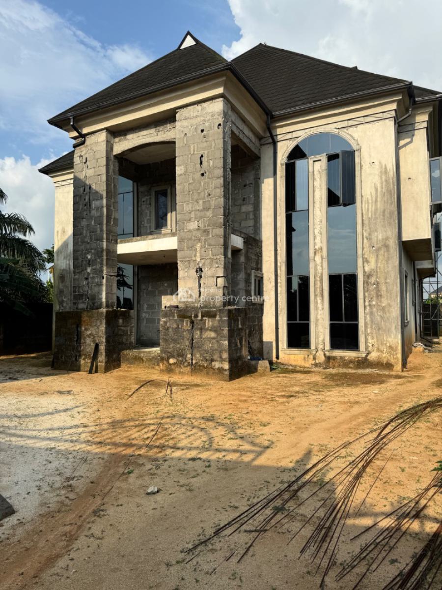 85% Complete 5 Bedroom Detached Duplex with Security House, Prince Obi Estate Eneka, Port Harcourt, Rivers, Detached Duplex for Sale