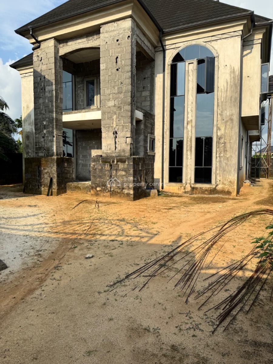 85% Complete 5 Bedroom Detached Duplex with Security House, Prince Obi Estate Eneka, Port Harcourt, Rivers, Detached Duplex for Sale