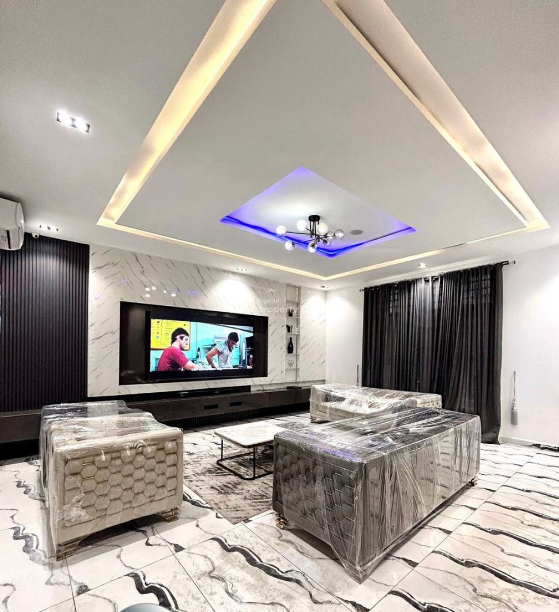Luxury 5 Bedroom Fully Detached Duplex with Bq and Swimming Pool, Ikota, Ikota, Lekki, Lagos, Detached Duplex for Rent