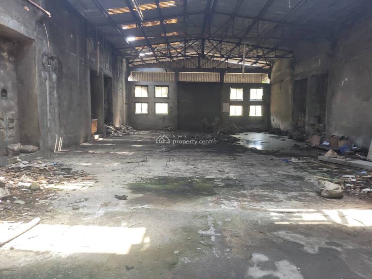 Warehouse on a Land Measuring 8700 Sqm in a Strategic Industrial Area, Surulere, Lagos, Warehouse for Rent