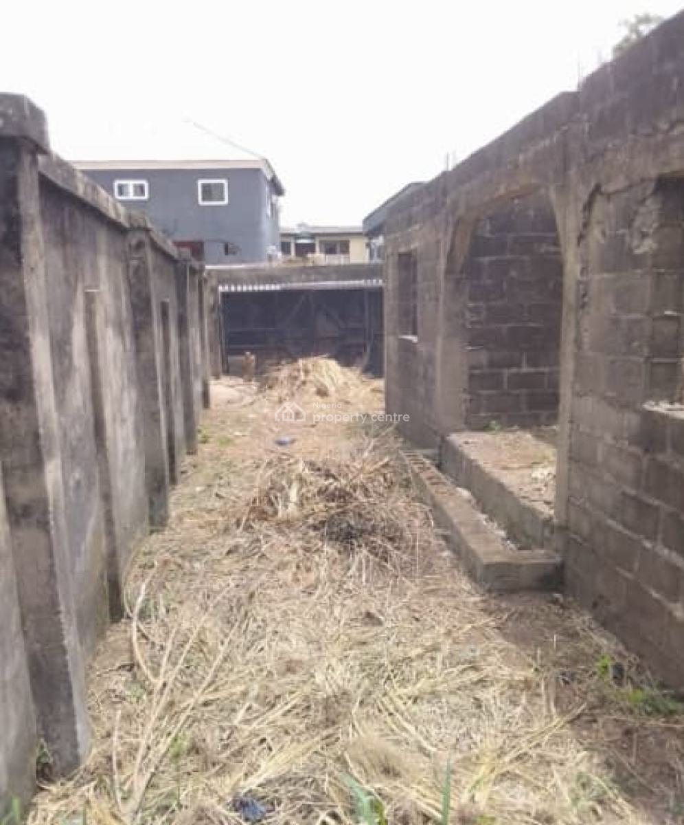 a 575sqm Land with Uncompleted 4 X 2 Bedroom Flats+ 3 Shops on Offer, Adesina/ekoro Road, Abule Egba, Agege, Lagos, Flat / Apartment for Sale