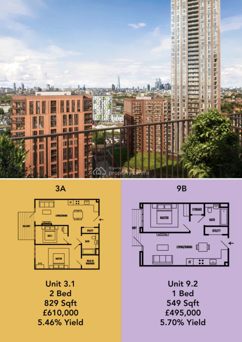 3 Bed Luxury Penthouse, Old Kent Road, London, Victoria Island (vi), Lagos, Flat / Apartment for Sale