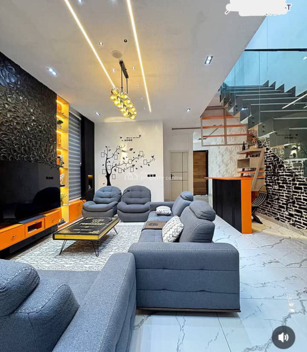 Fully Furnished 4 Bedroom Semi-detached Duplex with Boys Quarter, Ajah, Lagos, Semi-detached Duplex for Rent