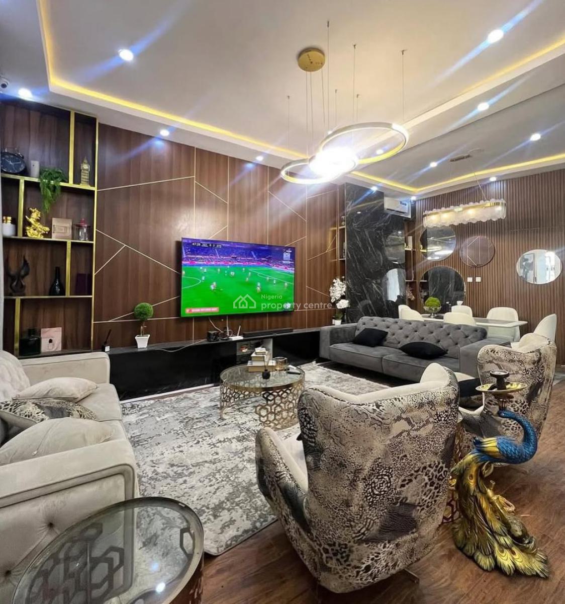 Fully Furnished 4 Bedroom Semi Detached Duplex, Chevron, Lekki, Lagos, Semi-detached Duplex for Rent