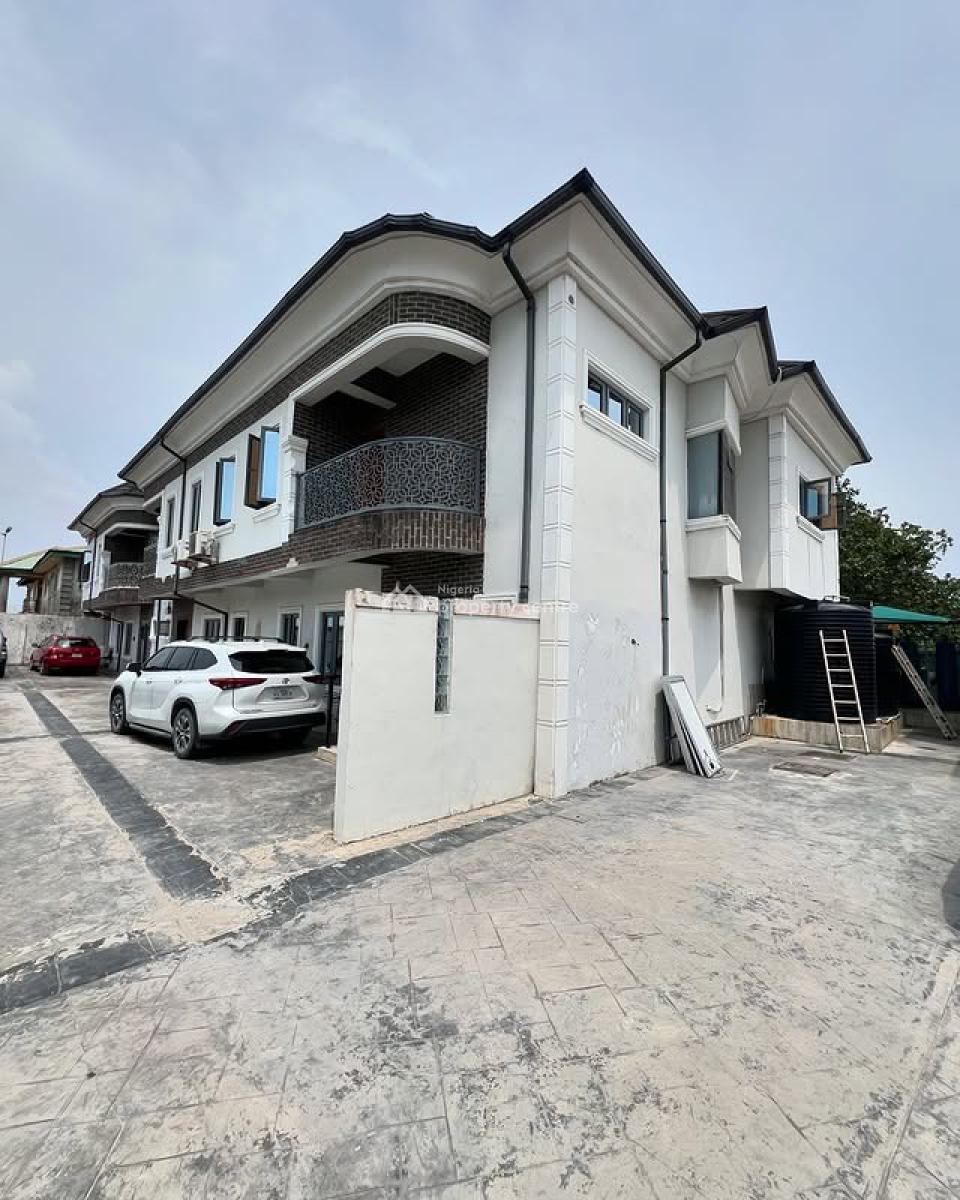 Lovely 4 Bedroom Terrace Duplex with Bq, New Road, Lekki, Lagos, Terraced Duplex for Rent