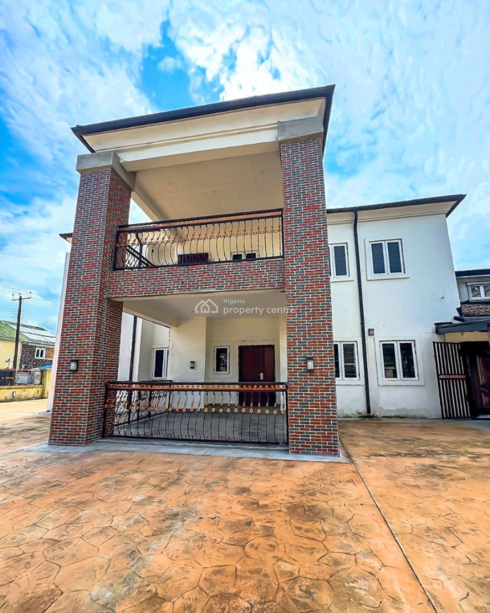 4 Bedroom Duplex with 4 Rooms Bq in an Expensive Estate, Naf Harmony Estate, Eliozu, Port Harcourt, Rivers, Detached Duplex for Sale