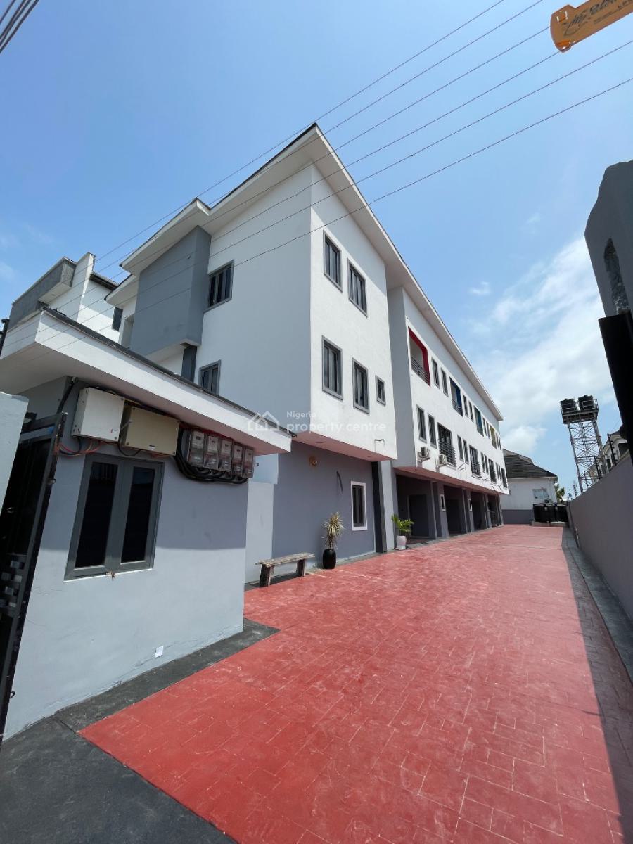Newly Built 4 Bedroom Terrace with En-suite Rooms and a Bq, Ilasan, Lekki, Lagos, Terraced Duplex for Sale