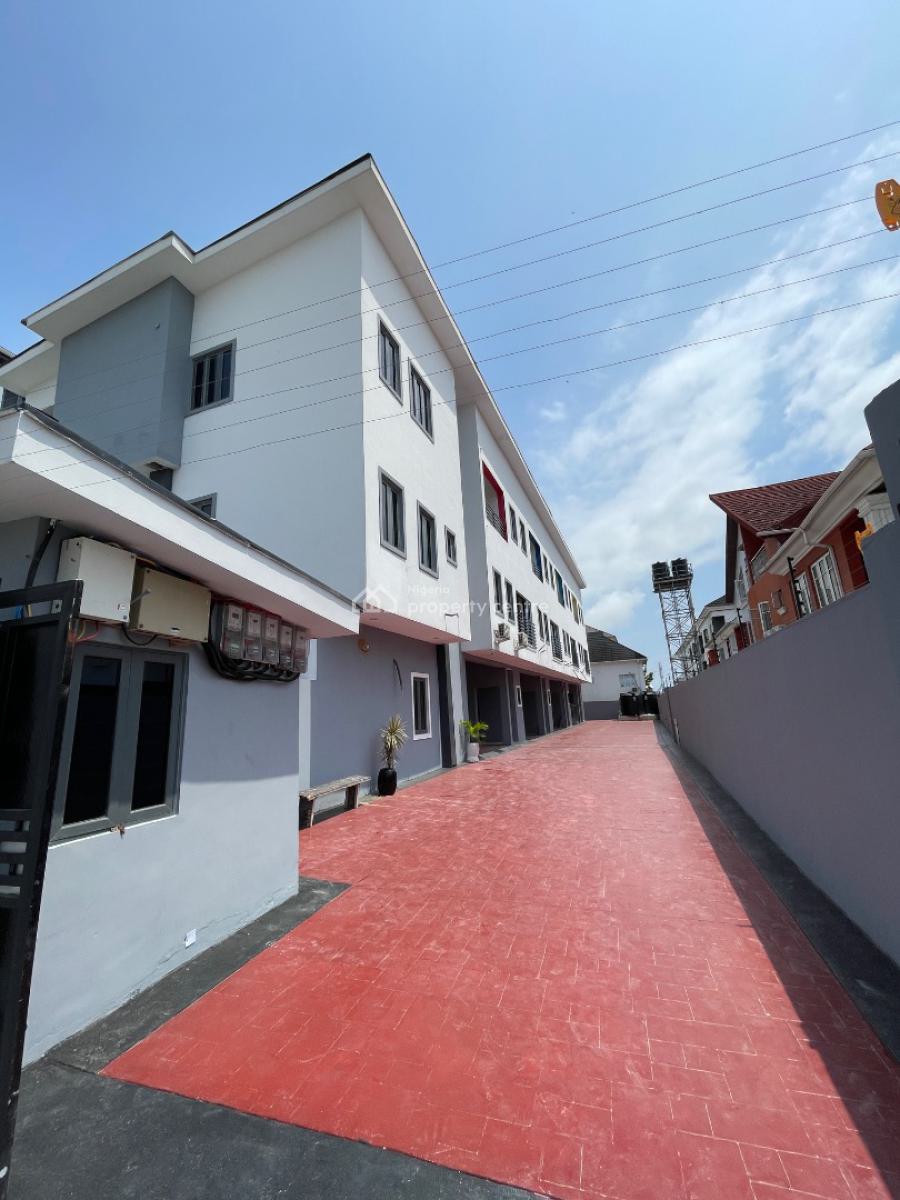 Newly Built 4 Bedroom Terrace with En-suite Rooms and a Bq, Ilasan, Lekki, Lagos, Terraced Duplex for Sale