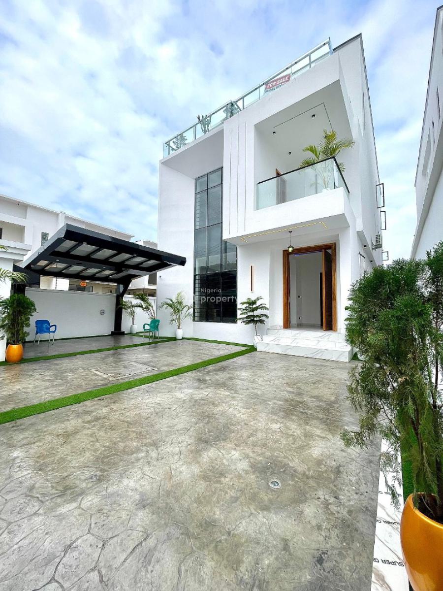 Gorgeously Perched Luxury 5 Bedroom Smart Home with Swimming Pool, Gym, Chevron, Lekki, Lagos, Detached Duplex for Sale