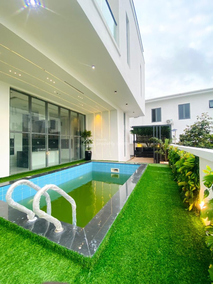 Outstanding Perfectly Carved 5 Bedroom Smart Home with Cinema, Swimming Pool, Osapa, Lekki, Lagos, Detached Duplex for Sale