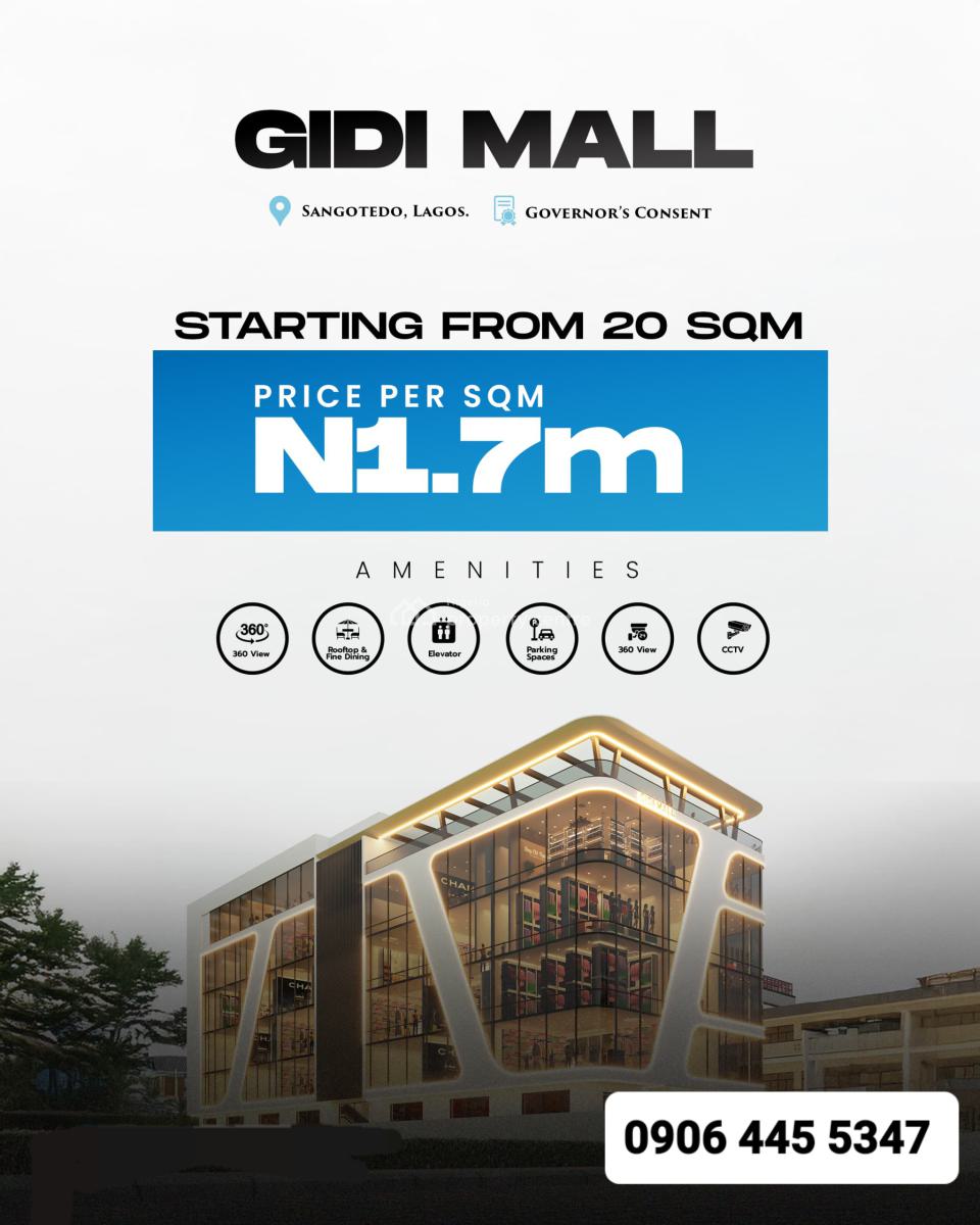 Offices & Shops Along Lekki-epe Expressway, Sangotedo Lagos, Along Lekki-epe Expressway, Sangotedo, Ajah, Lagos, Office Space for Sale