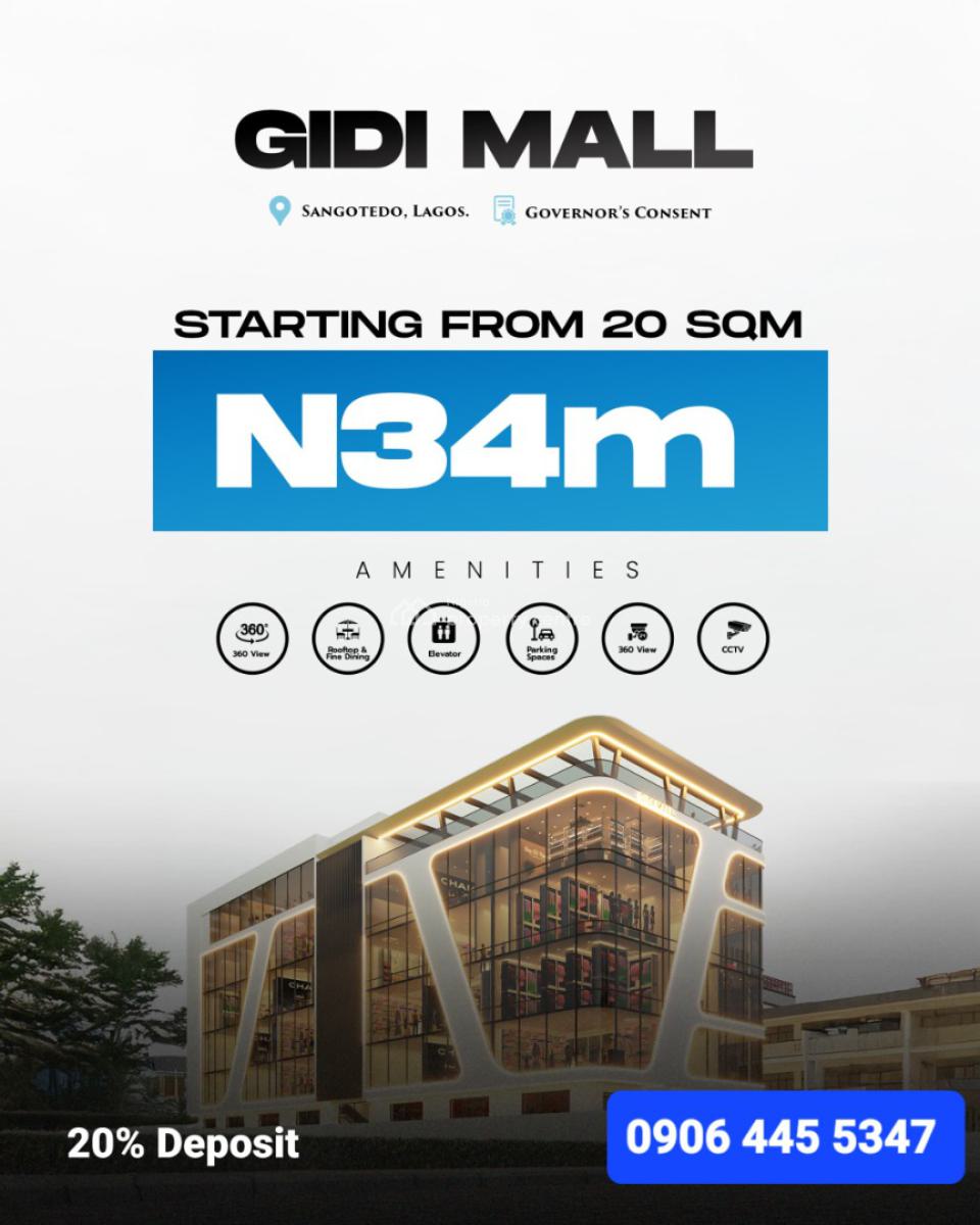 Offices & Shops Along Lekki-epe Expressway, Sangotedo Lagos, Along Lekki-epe Expressway, Sangotedo, Ajah, Lagos, Office Space for Sale