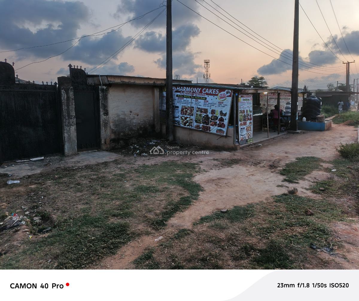 Commercial Full Plot of Land Facing Main Road with 3bedroom Flat, Facing Offin-oreta Main Road, Igbogbo, Ikorodu, Lagos, Mixed-use Land for Sale