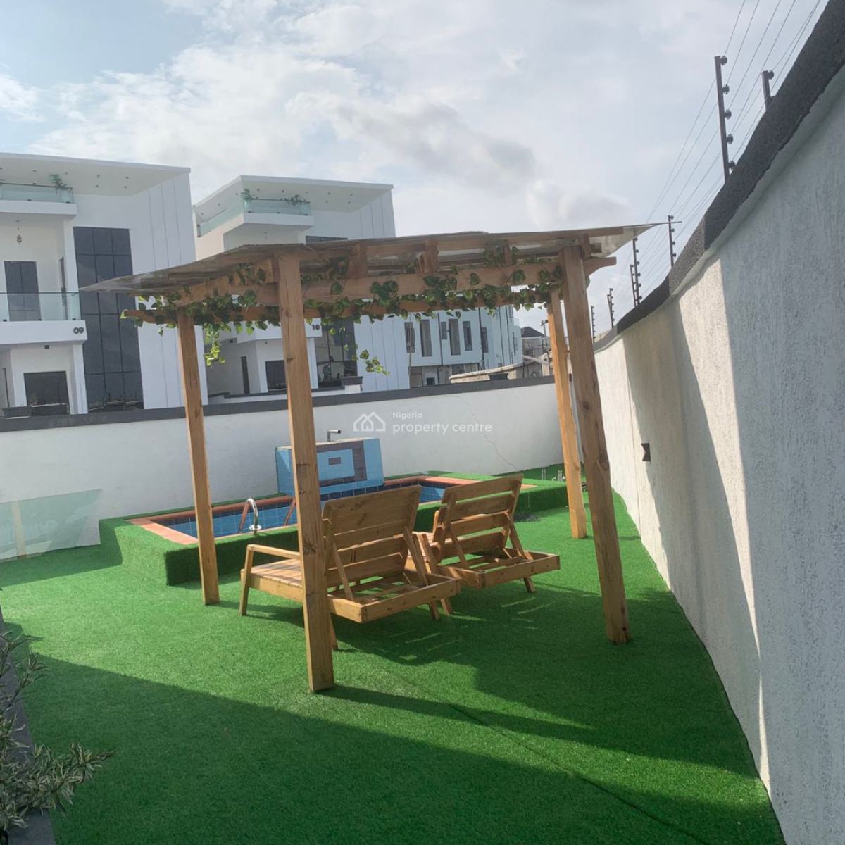 5 Bedroom Duplex with Bq Pool Gym Office, Hampton Lake Estate, Chevron, Lekki Phase 2, Lekki, Lagos, Detached Duplex for Sale