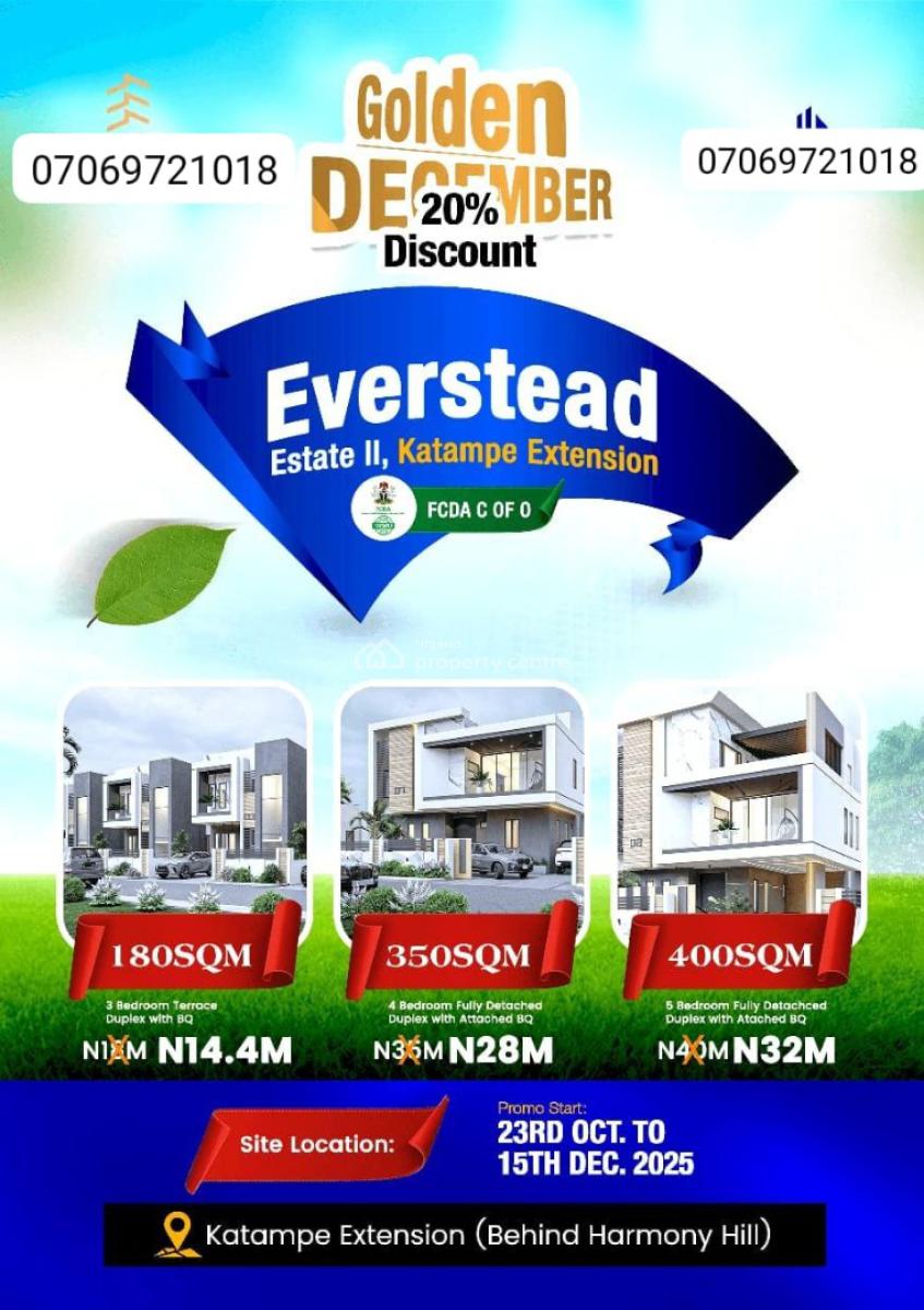 Prime 500sqm Residential Land for 4 Bedroom Duplex, Osuma District, Behind Harmony Hill, Katampe, Abuja, Residential Land for Sale