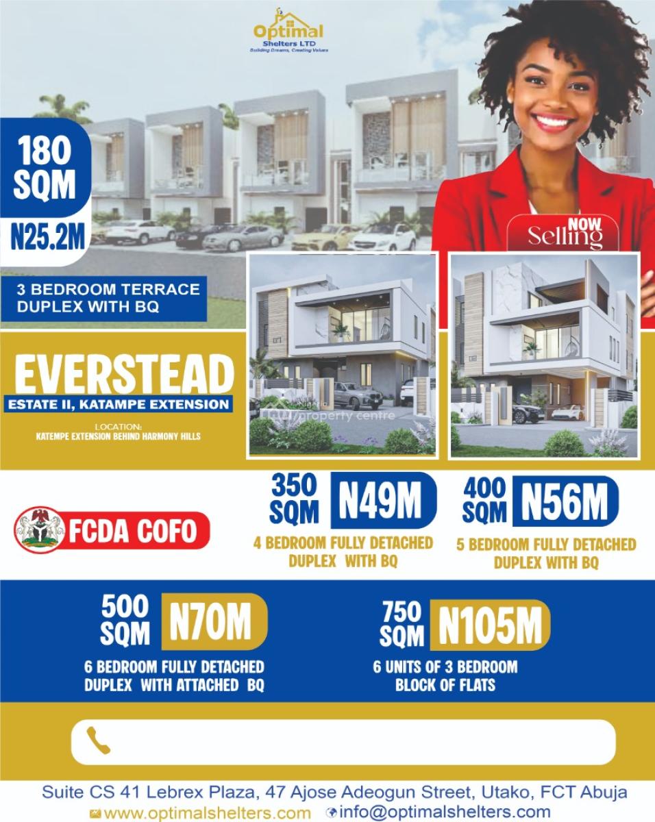 Prime 500sqm Residential Land for 4 Bedroom Duplex, Osuma District, Behind Harmony Hill, Katampe, Abuja, Residential Land for Sale