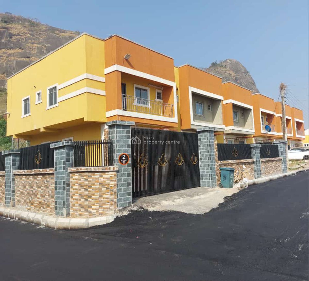 Beautiful, Luxury 3 Bedroom Terraced Duplex on Tarred Road, Lennar Hillside Estate Near Brick City Estate, Kubwa, Abuja, Terraced Duplex for Sale