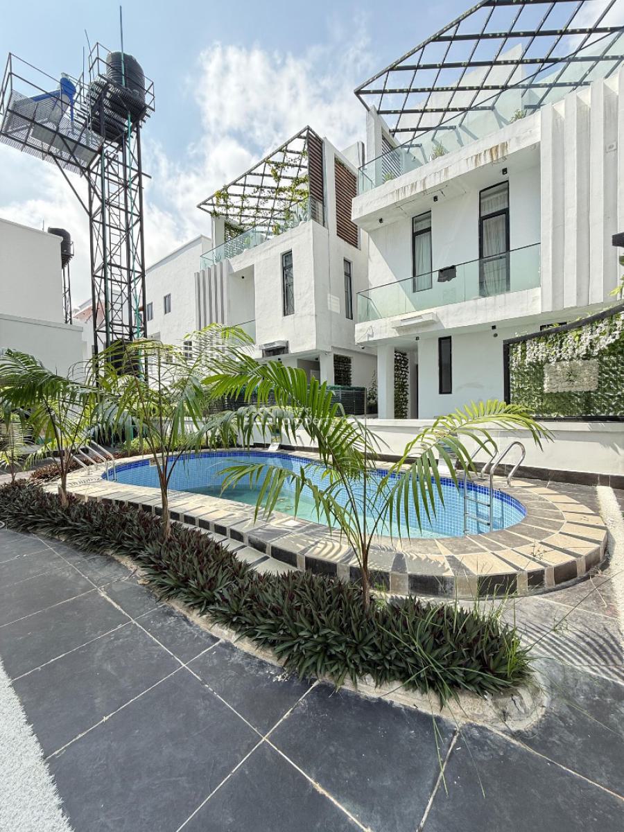 Exquisite 5 Bedroom Detached with Cinema, Rooftop Terrace ,pool and Bq, Osapa, Lekki, Lagos, Detached Duplex for Sale