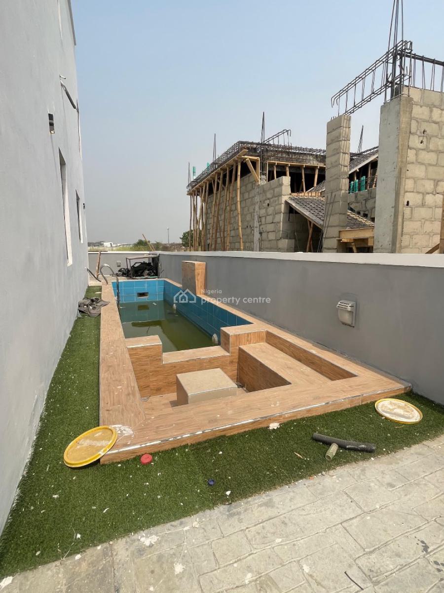 Exquisite 5 Bedroom Detached Duplex with Rooftop Terrace, Pool and Bq, Osapa, Lekki, Lagos, Detached Duplex for Sale