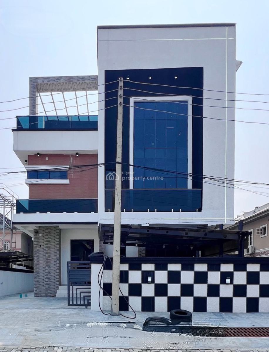 Contemporary 6 Bedroom Fully Detached Penthouse Duplex with Bq, Chevron Drive, Lekki, Lagos, Detached Duplex for Sale