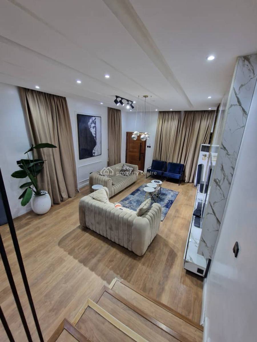 Fully Furnished 4-bedroom Semi-detached Duplex with Bq, Osapa, Lekki, Lagos, Semi-detached Duplex for Rent