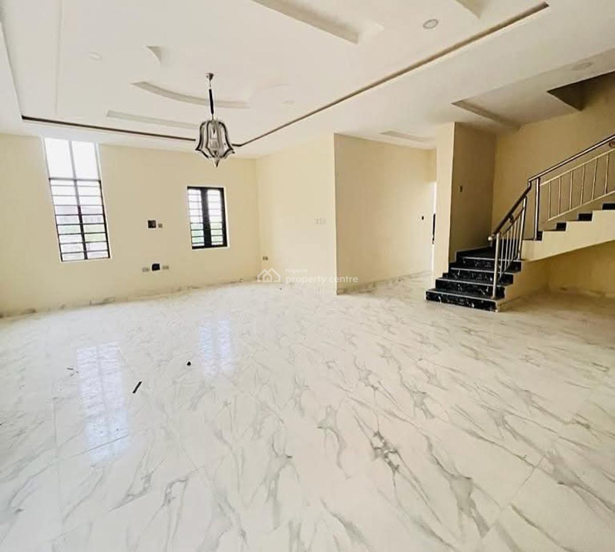 Newly Built 6 Bedroom Detached Duplex with 2 Bqs, Northern Foreshore, Chevron, Lekki, Lagos, Detached Duplex for Sale