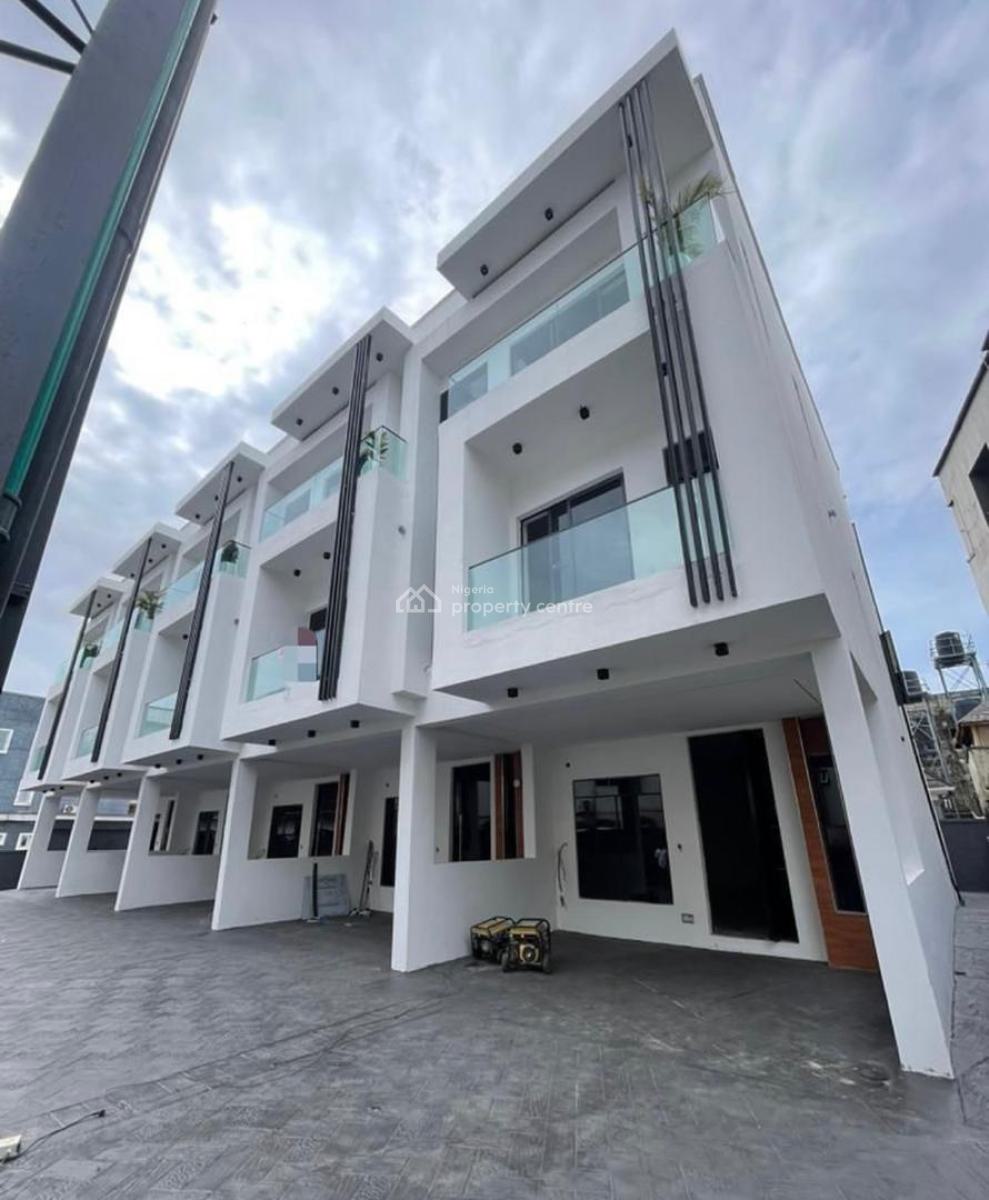 Brand New 4bedroom Terrace Duplex with a Bq in a Secured Estate, Osapa, Lekki, Lagos, Terraced Duplex for Sale