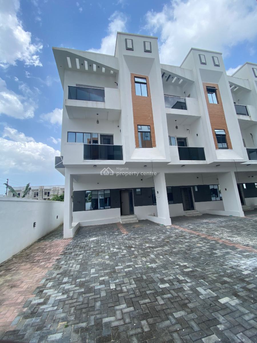 Luxury 4 Bedroom Terraced Duplex on 2 Floors with Bq, Peninsula Scheme 2, Ajah, Lagos, Terraced Duplex for Sale