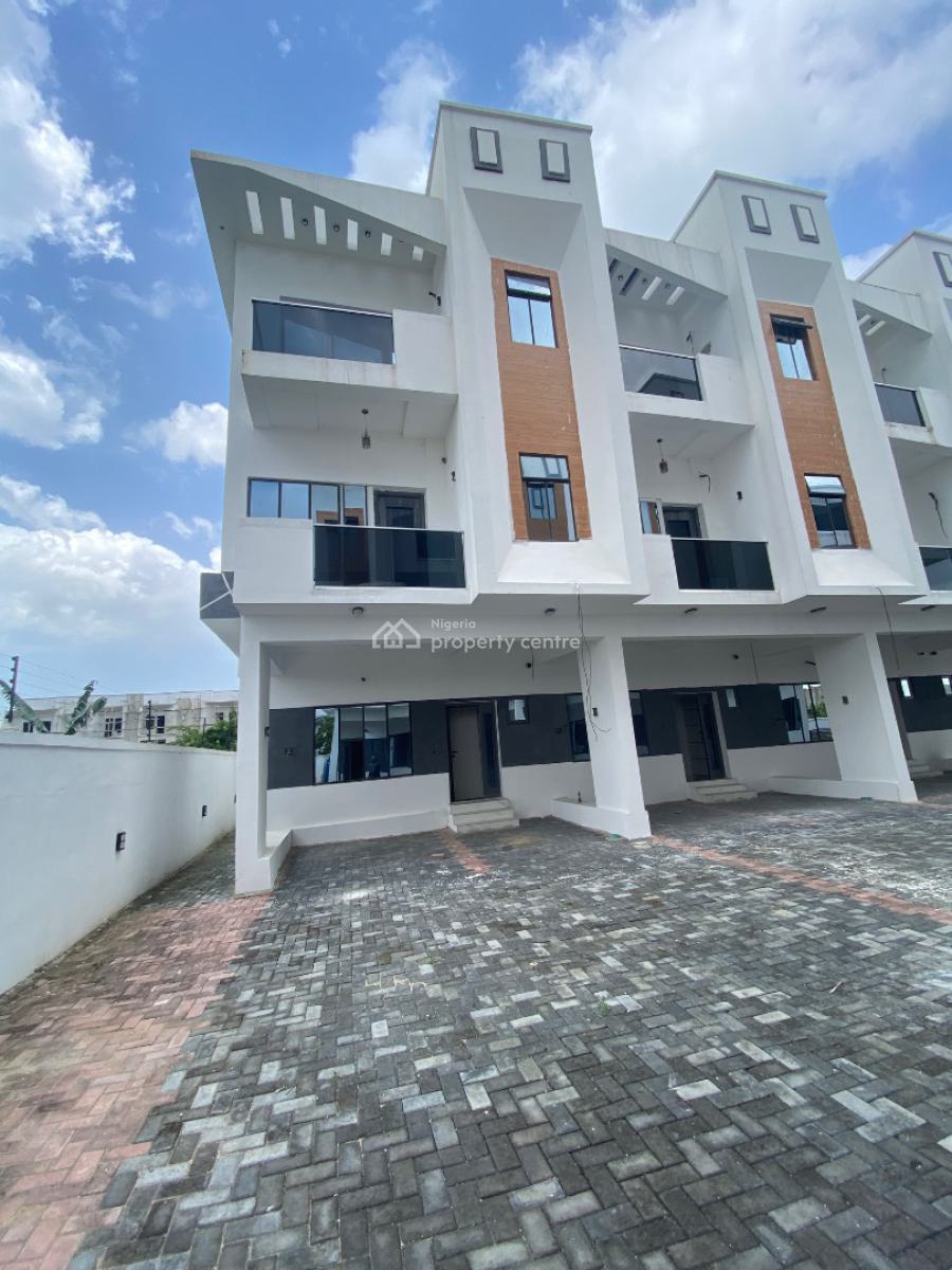Luxury 4 Bedroom Terraced Duplex on 2 Floors with Bq, Peninsula Scheme 2, Ajah, Lagos, Terraced Duplex for Sale