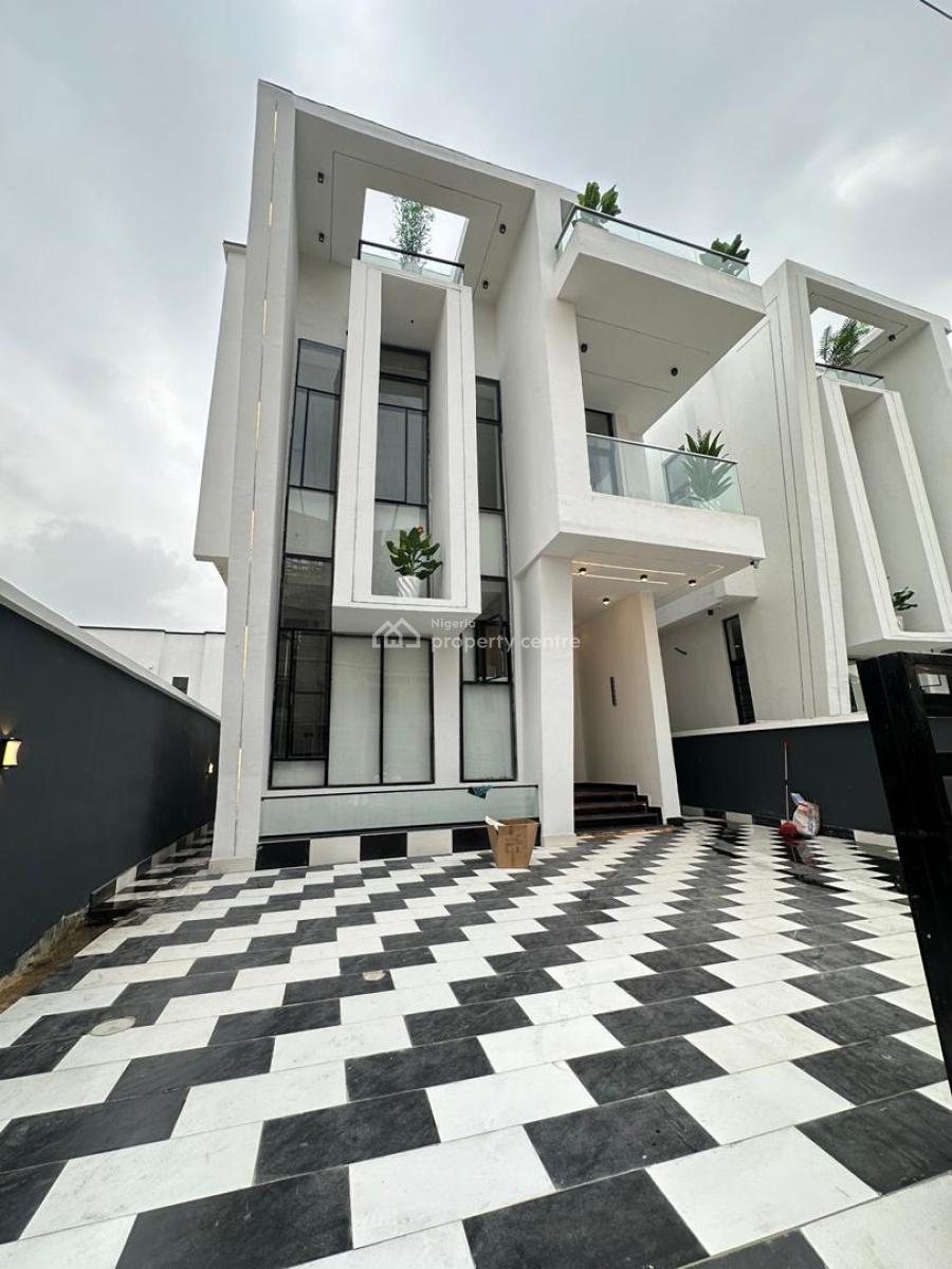 Exquisite Spacious 5 Bedroom Fully Detached Duplex with Bq and Swimmin, Chevron, Lekki, Lagos, Detached Duplex for Sale