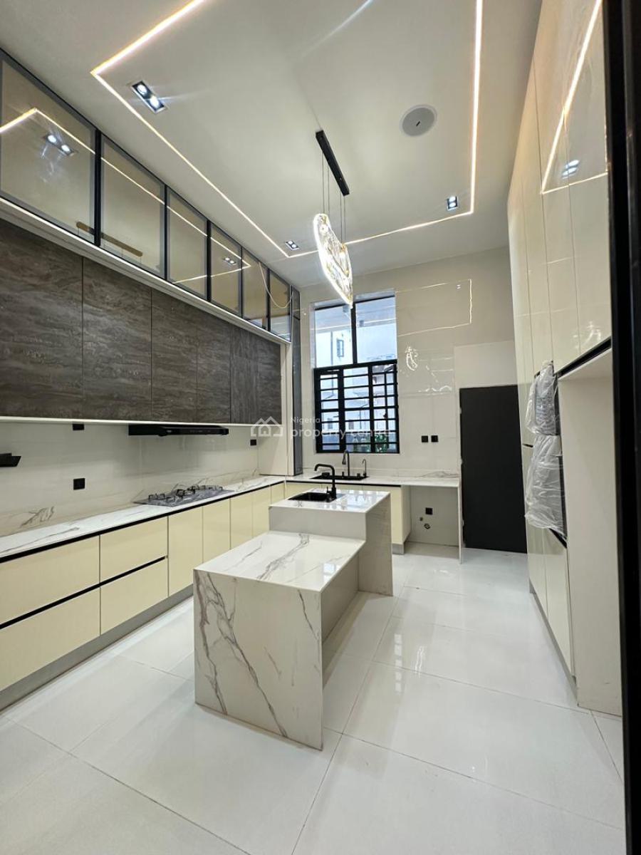 Exquisite Spacious 5 Bedroom Fully Detached Duplex with Bq and Swimmin, Chevron, Lekki, Lagos, Detached Duplex for Sale