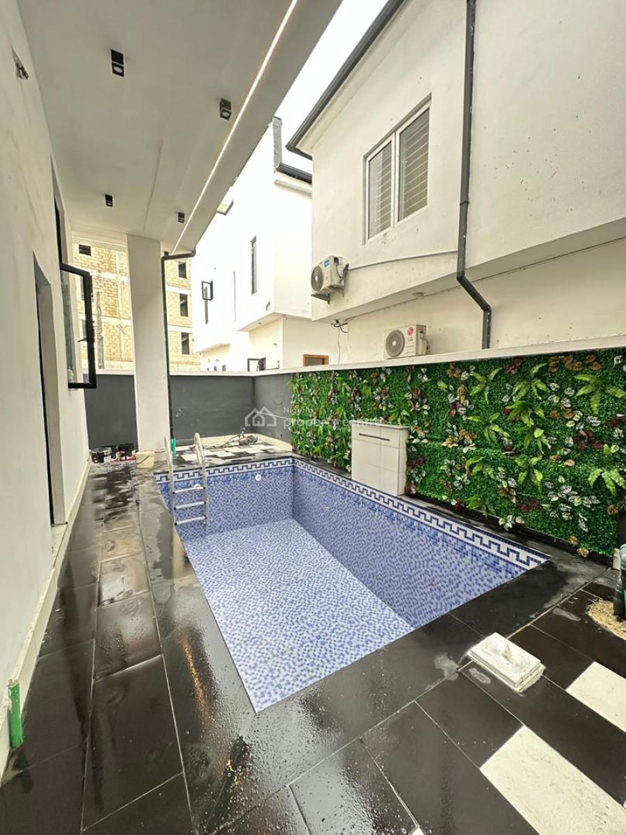 Exquisite Spacious 5 Bedroom Fully Detached Duplex with Bq and Swimmin, Chevron, Lekki, Lagos, Detached Duplex for Sale