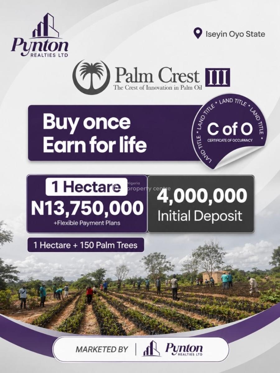 Own a Couple of Palm Trees in Palm Crest, Ibadan, Oyo, Land for Sale