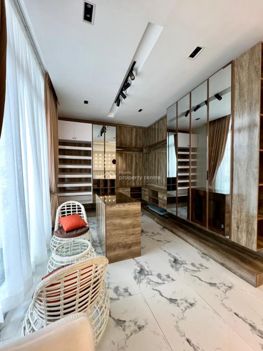 5 Bedrooms Fully Furnished Detatched with Bq, Chevron, Lekki, Lagos, Detached Duplex for Rent