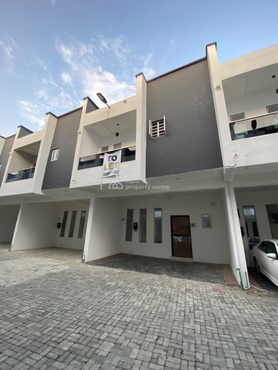 Brand New 4 Bedroom Terrace Duplex in a Well Secured Estate., Lekki County Estate, Ikota, Lekki, Lagos, Terraced Duplex for Rent