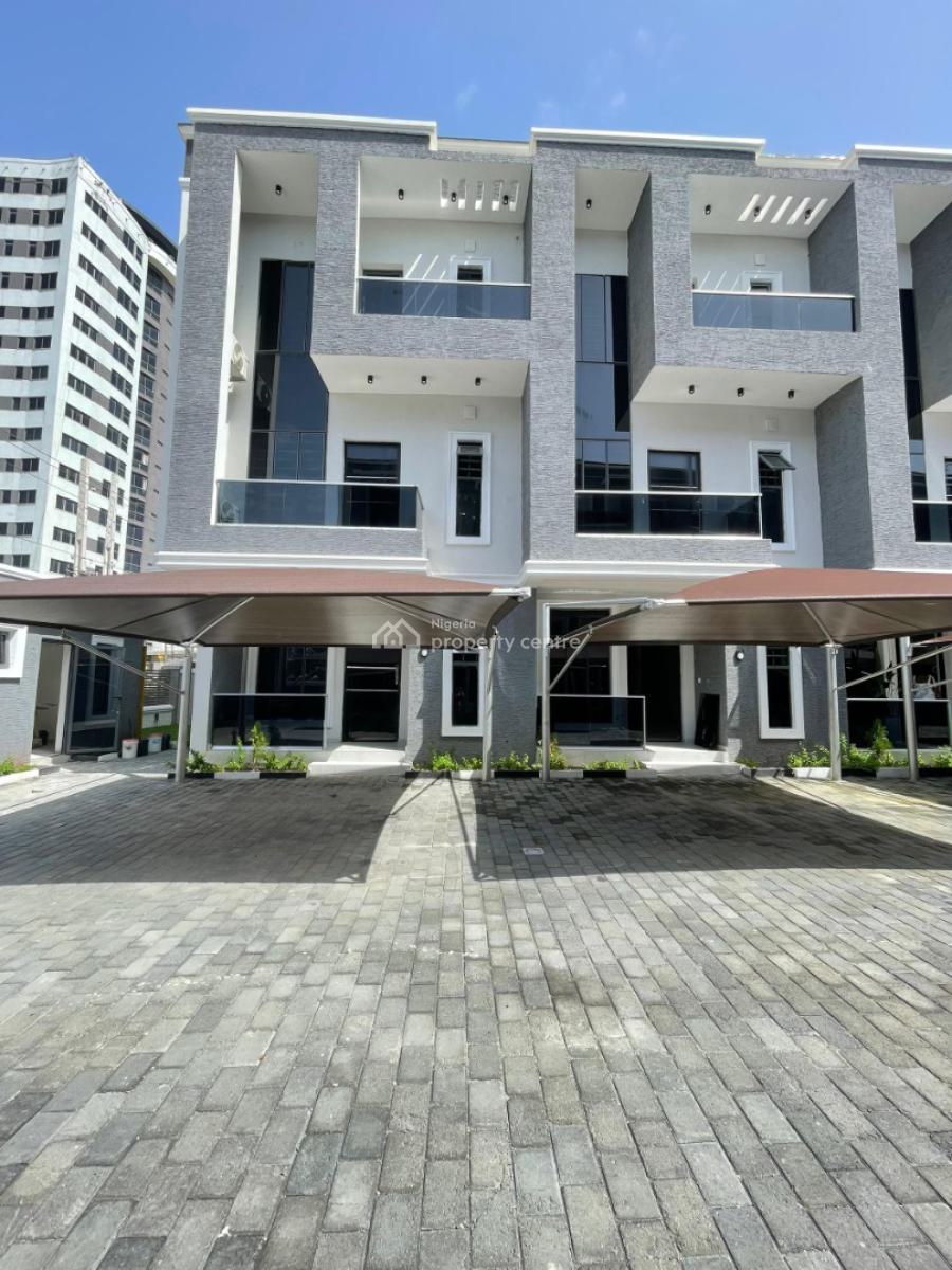 Newly Built Fully Serviced 4 Bedroom Terrace with a Room Bq, Off Alexander Road, Ikoyi, Lagos, Terraced Duplex for Rent