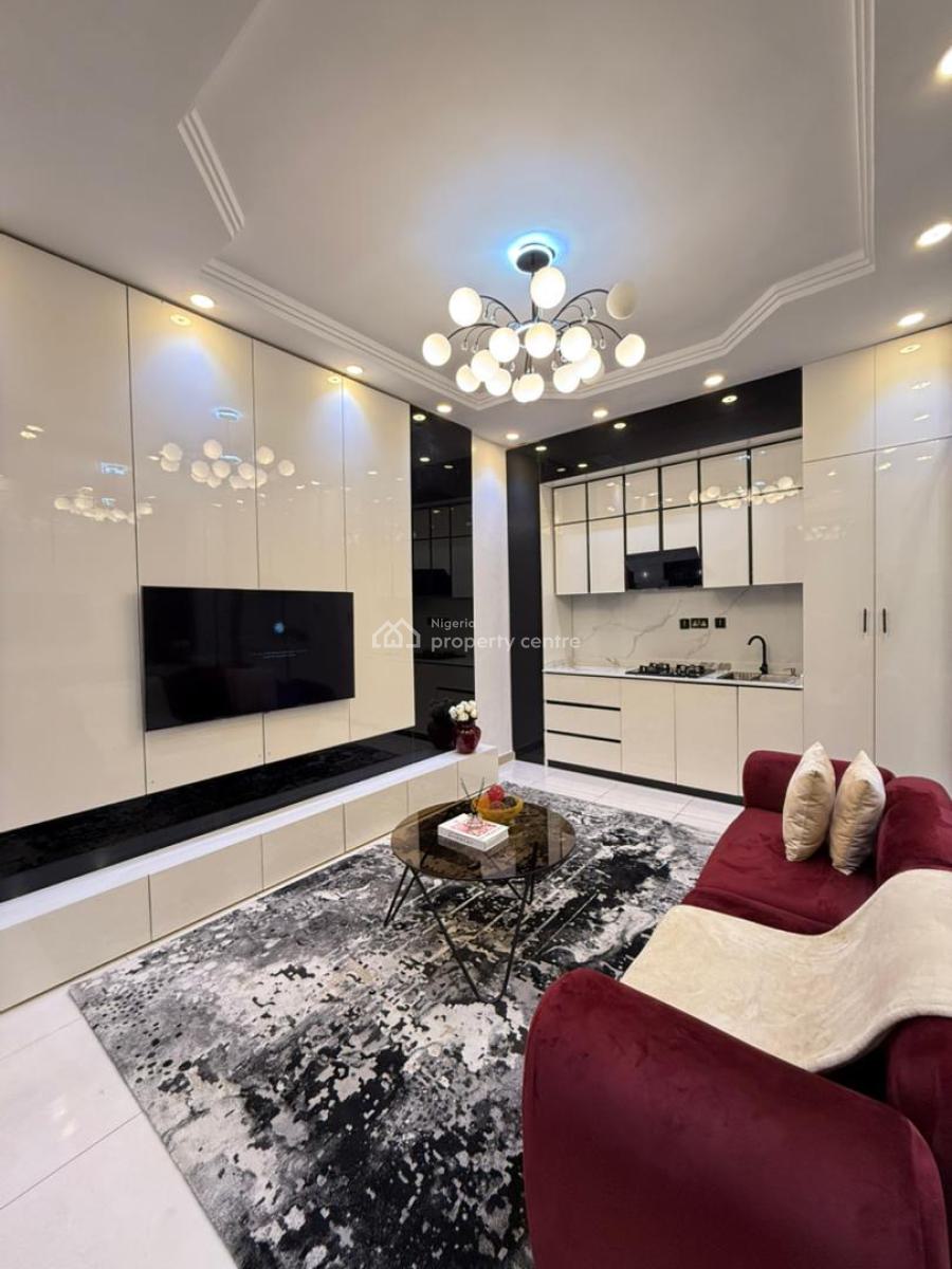 Maldives Beautiful 1 Bedroom Apartment with Private Cinema & Bath Tub, Osapa, Lekki, Lagos, Flat / Apartment Short Let