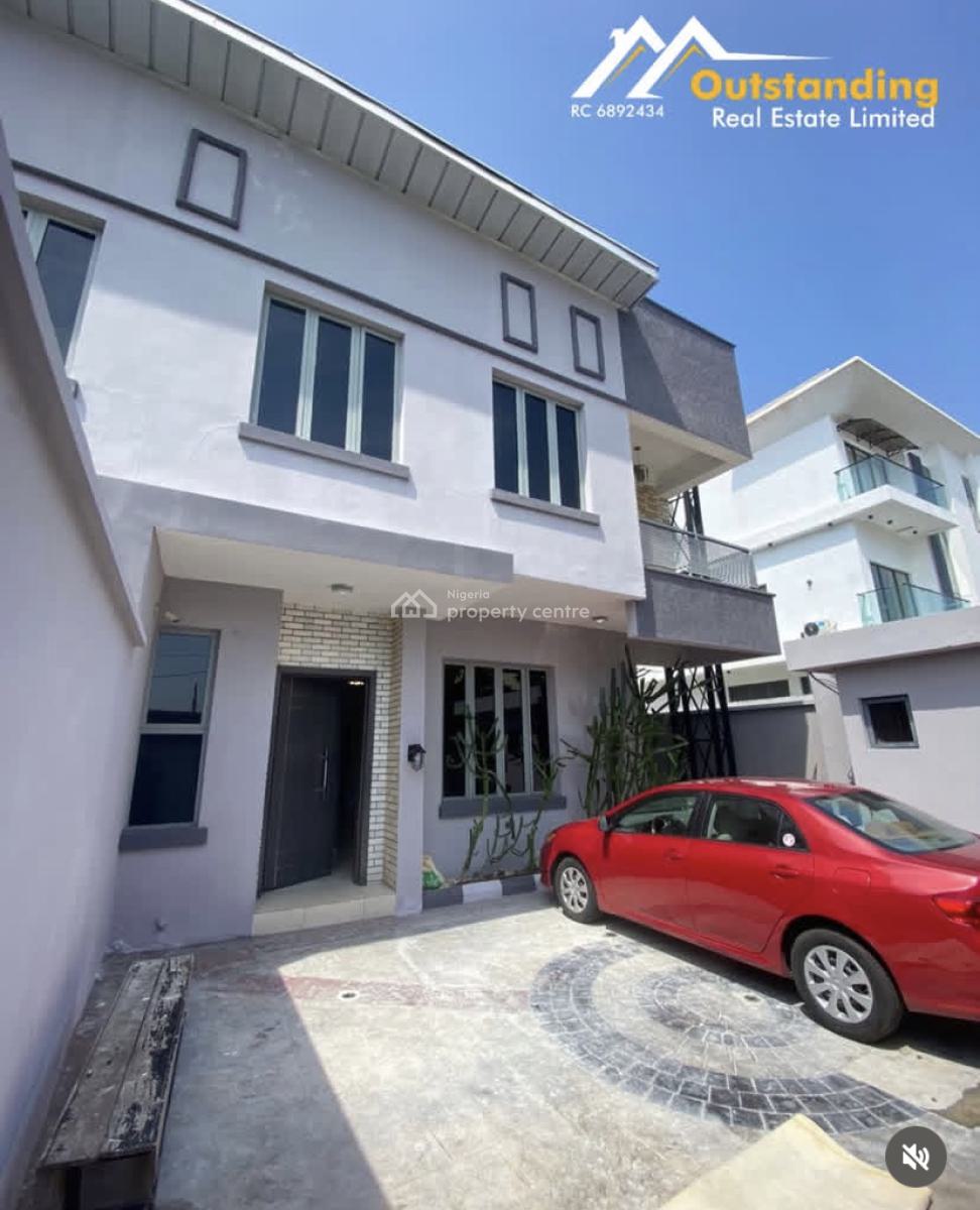 Spacious 4 Bedroom Semidetached Duplex with Bq, Lekki Phase 1, Lekki, Lagos, Semi-detached Duplex for Rent