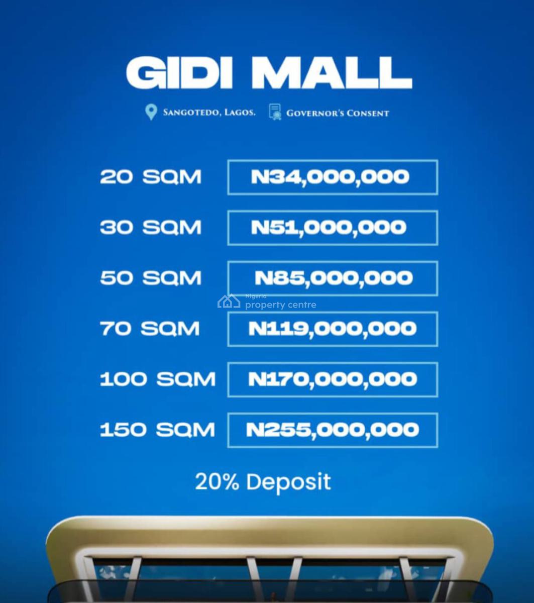 Offplan Mall at Sangotedo Eti- Osa Lga Lagos, Sangotedo,ajah , Lagos, Sangotedo, Ajah, Lagos, Plaza / Complex / Mall for Sale