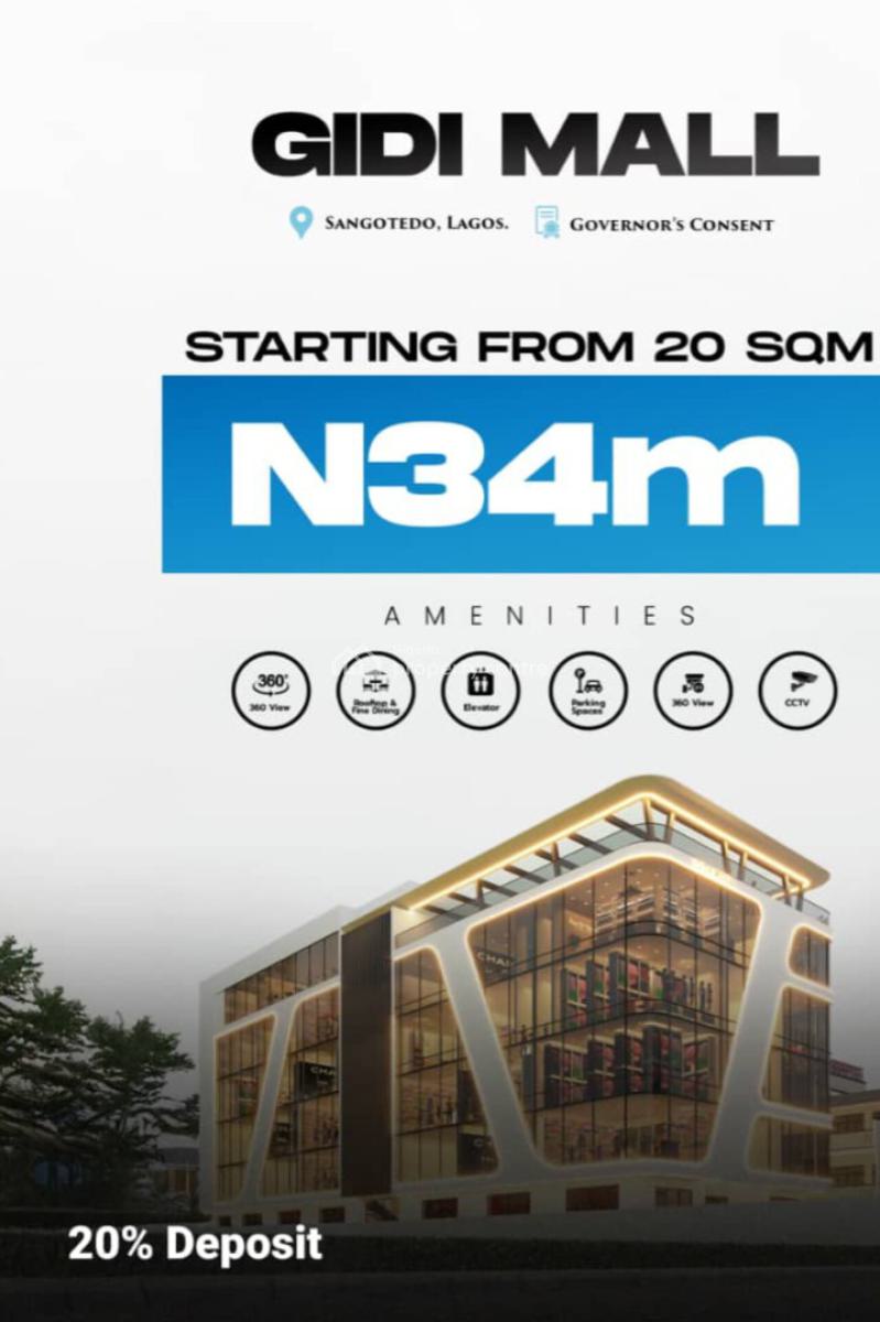 Offplan Mall at Sangotedo Eti- Osa Lga Lagos, Sangotedo,ajah , Lagos, Sangotedo, Ajah, Lagos, Plaza / Complex / Mall for Sale